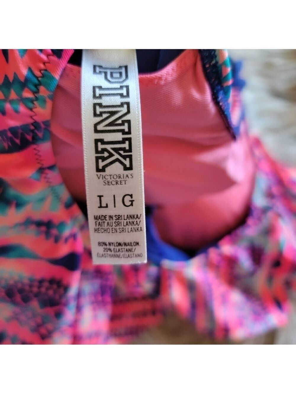 VS Pink Ruffle Swim Top - Picture 4 of 4